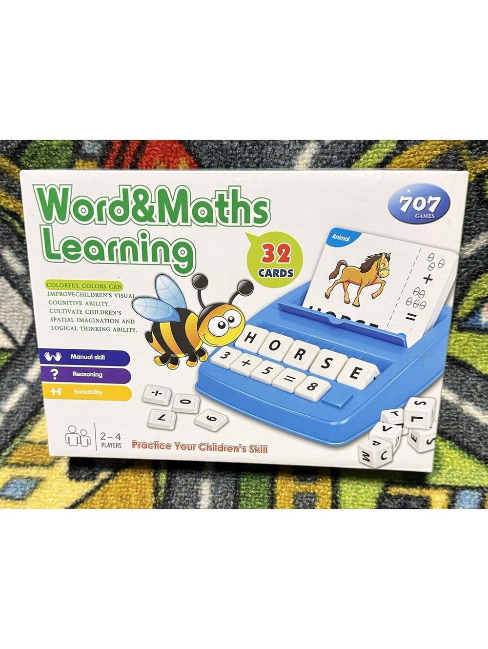 Beefunni Learning Toys Matching Letters Games, 64 Words Preschool Educational